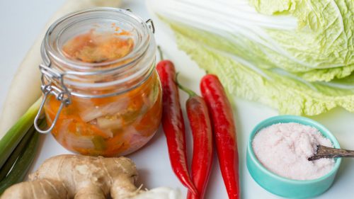 kimchi, gut health, fermented foods, raw